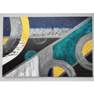 ABSTRAKCJA GEOMETRYCZNA STRUKTURALNY - PŁÓTNO 60X90