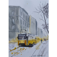 BUDAPESZT – ORYGINALNA AKWARELA MIEJSKA (19X26 CM)
