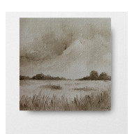 PEJZAŻ - AKWARELA FORMATU 20/20 CM