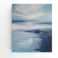 PEJZAŻ ABSTRAKCYJNY- OBRAZ AKRYLOWY 60/50 CM