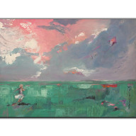 KONIEC LATA. AKRYL NA PŁÓTNIE 50X70 CM