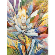 FLORA FANTAZJI, AKWARELA 24 X 32 CM