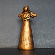 RZEŹBA ZŁOTY ANIOŁ Z GWIAZDĄ WYS. 13,5 CM