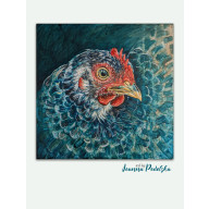 KURKA CIEMNY TURKUS 40X40