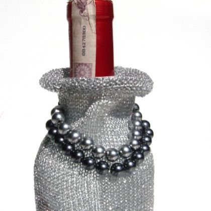 etui na butelkę dama, halo-pracownia, drobne upominki