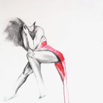 Alina Louka - rysunki tech.mieszana - suknia foto #1