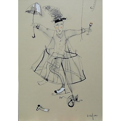 Dariusz Grajek - obrazy akryl - Rowerowa para.. foto #1