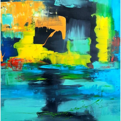 abstrakcja 76, Przemysław Michalczuk, obrazy akryl